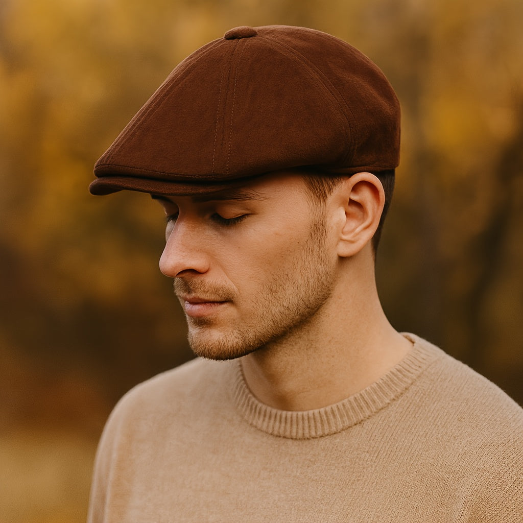 Casquette plate Angiales Hiver Suede