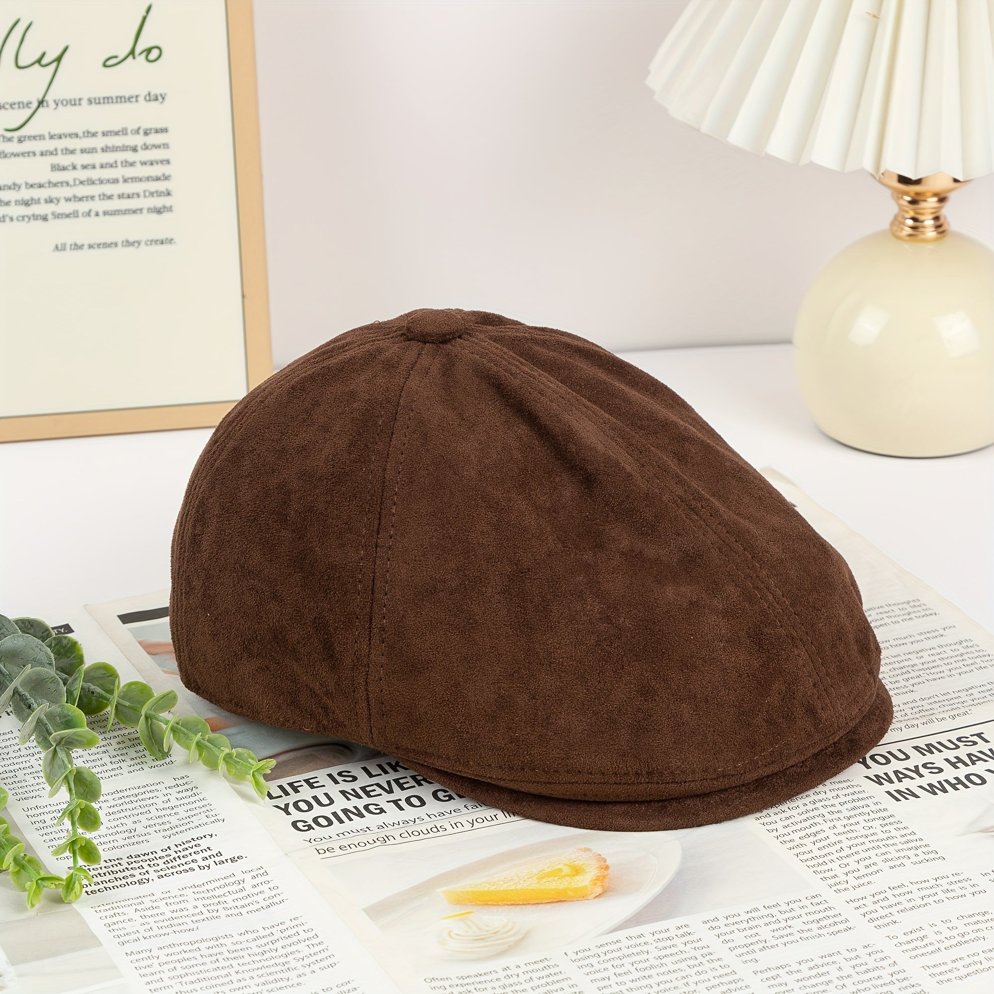 Casquette plate Angiales Hiver Suede