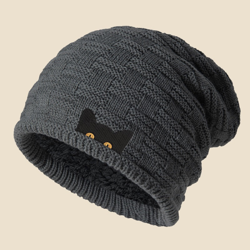 Bonnet Angiales Motif Chat Graphique