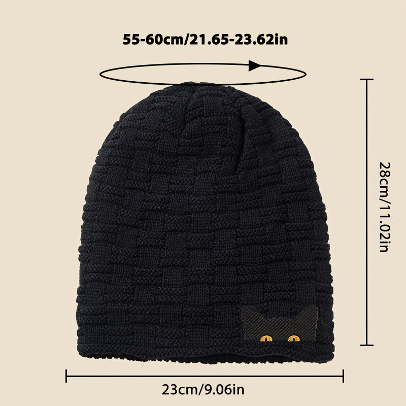 Bonnet Angiales Motif Chat Graphique