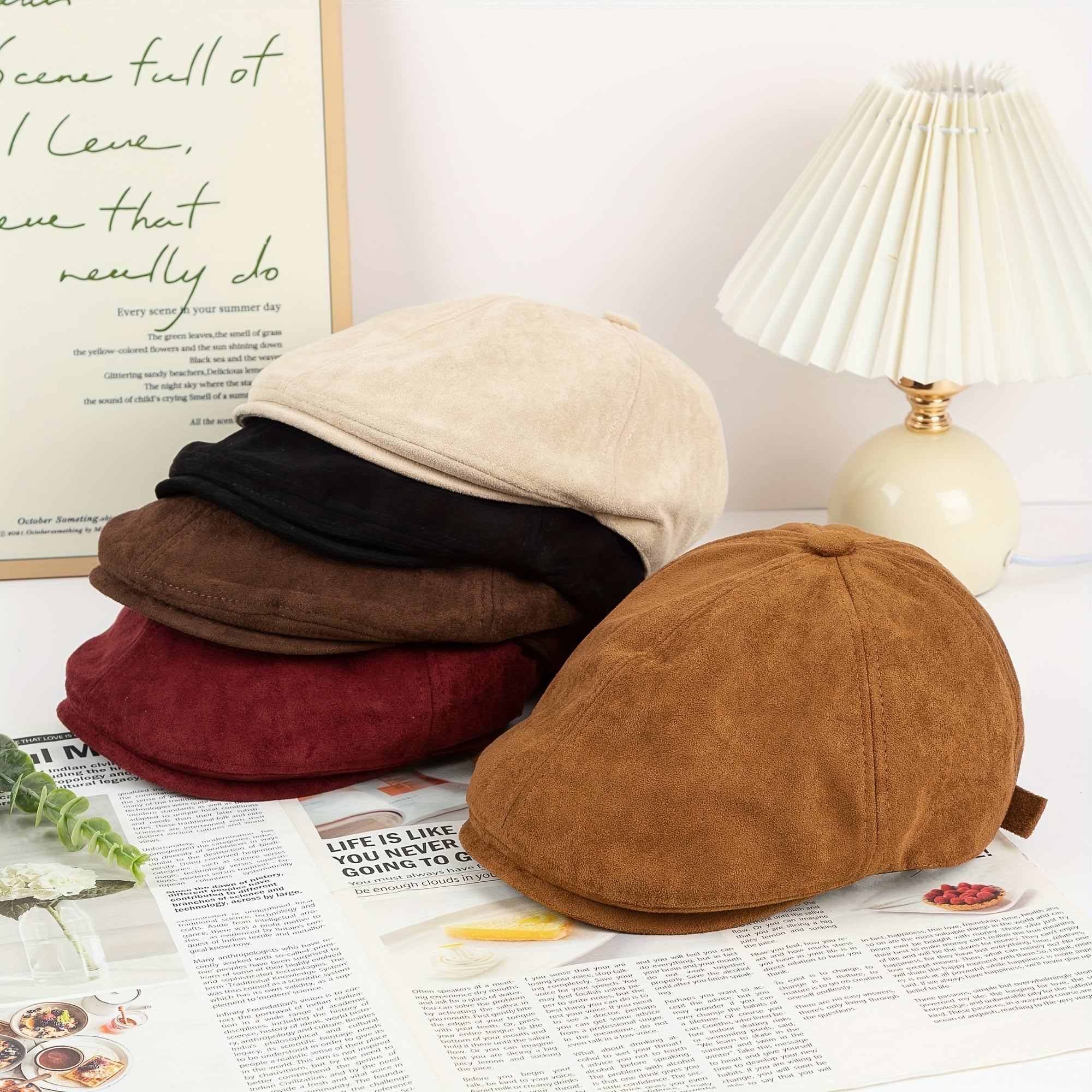 Casquette plate Angiales Hiver Suede