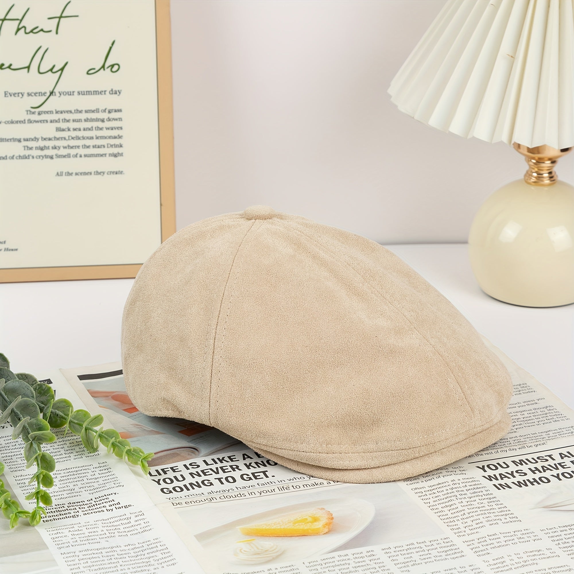 Casquette plate Angiales Hiver Suede