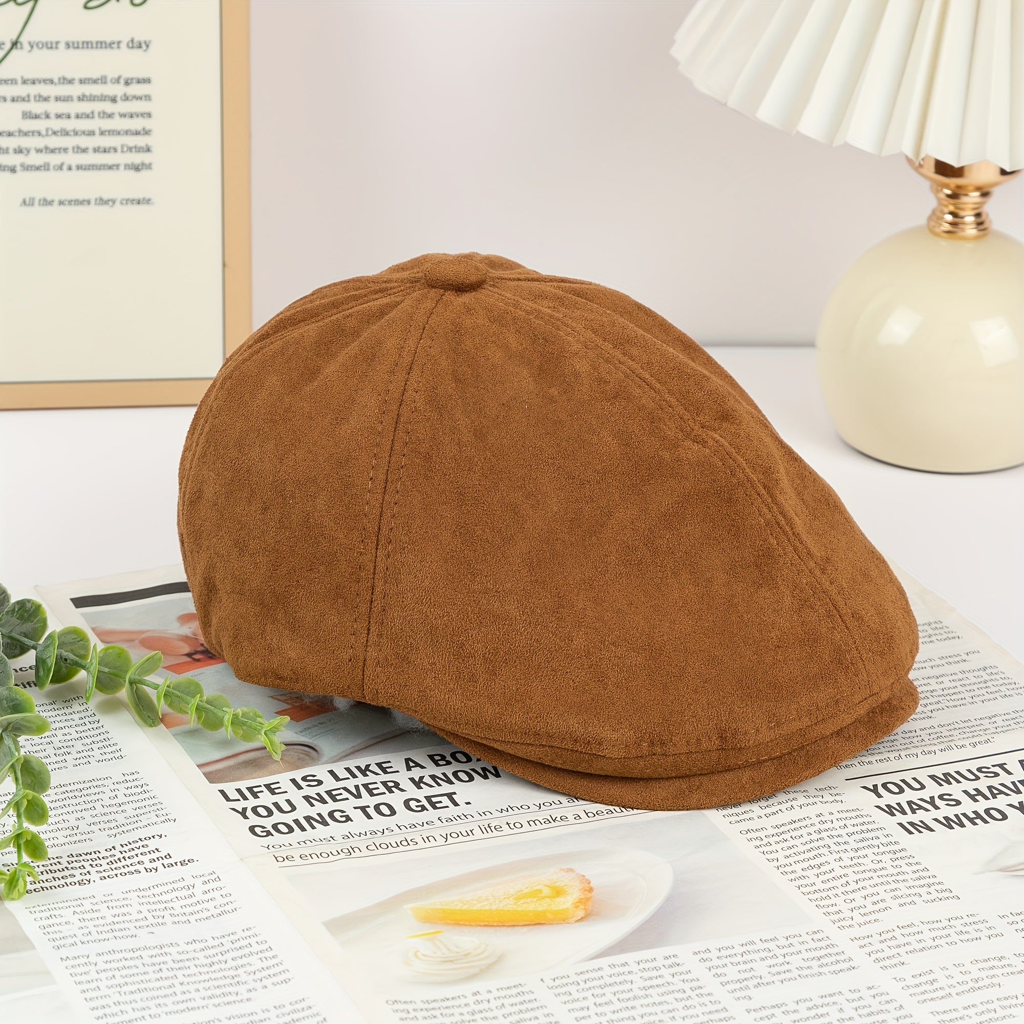 Casquette plate Angiales Hiver Suede