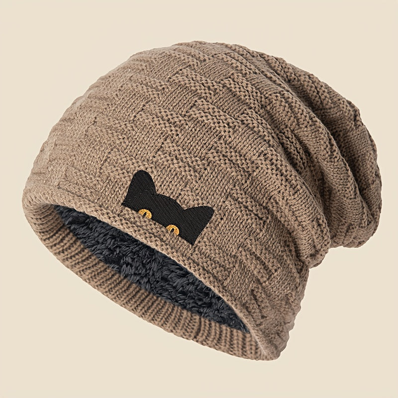 Bonnet Angiales Motif Chat Graphique