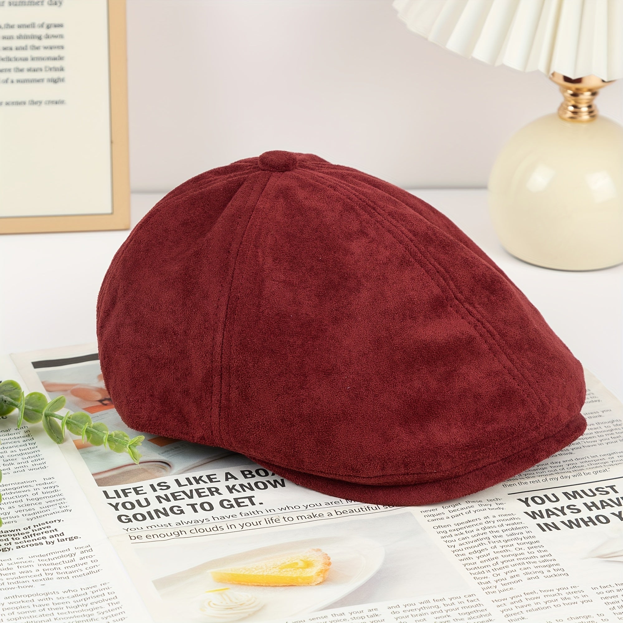 Casquette plate Angiales Hiver Suede